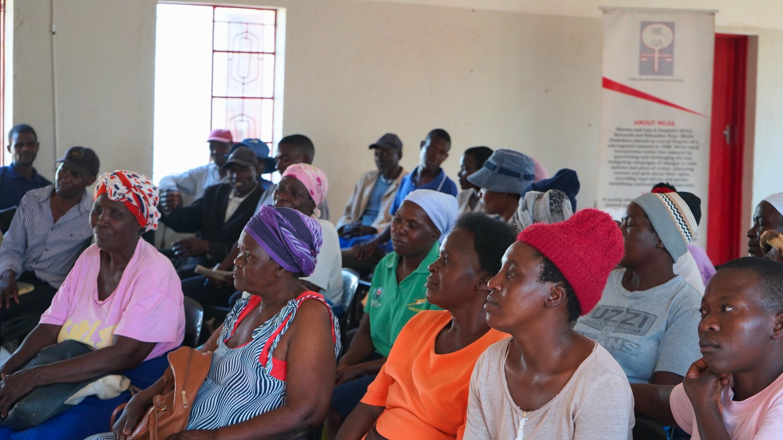 Women and community members attending WLSA Zimbabwe legal education session