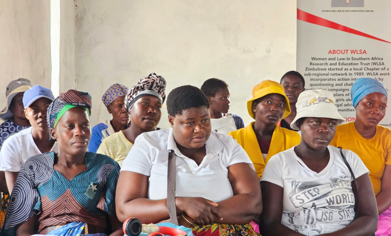 WLSA Zimbabwe community women group during outreach programme