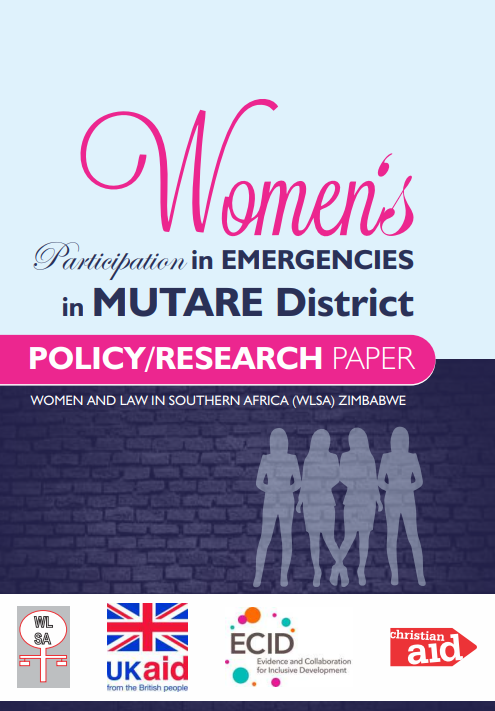 Women's Participation in Emergencies in Mutare District