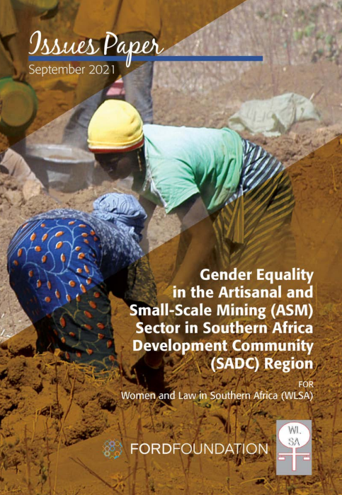 Gender Equality in the Artisanal and Small-Scale Mining (ASM) Sector in Southern Africa Development Community (SADC) Region